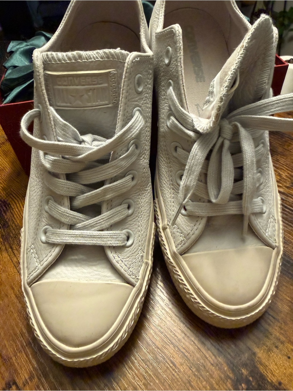 Converse Women’s Low-Top Sneakers in Off-White
